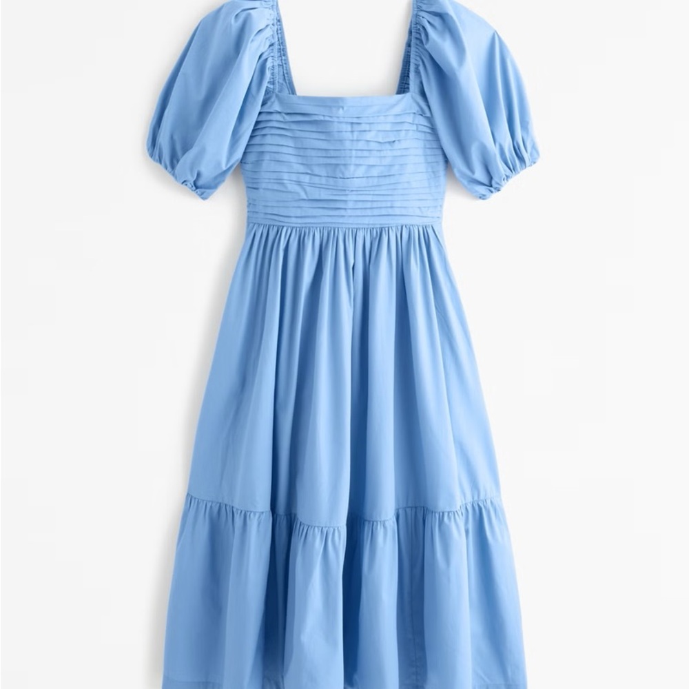 Abercrombie & Fitch Blue Midi Dress